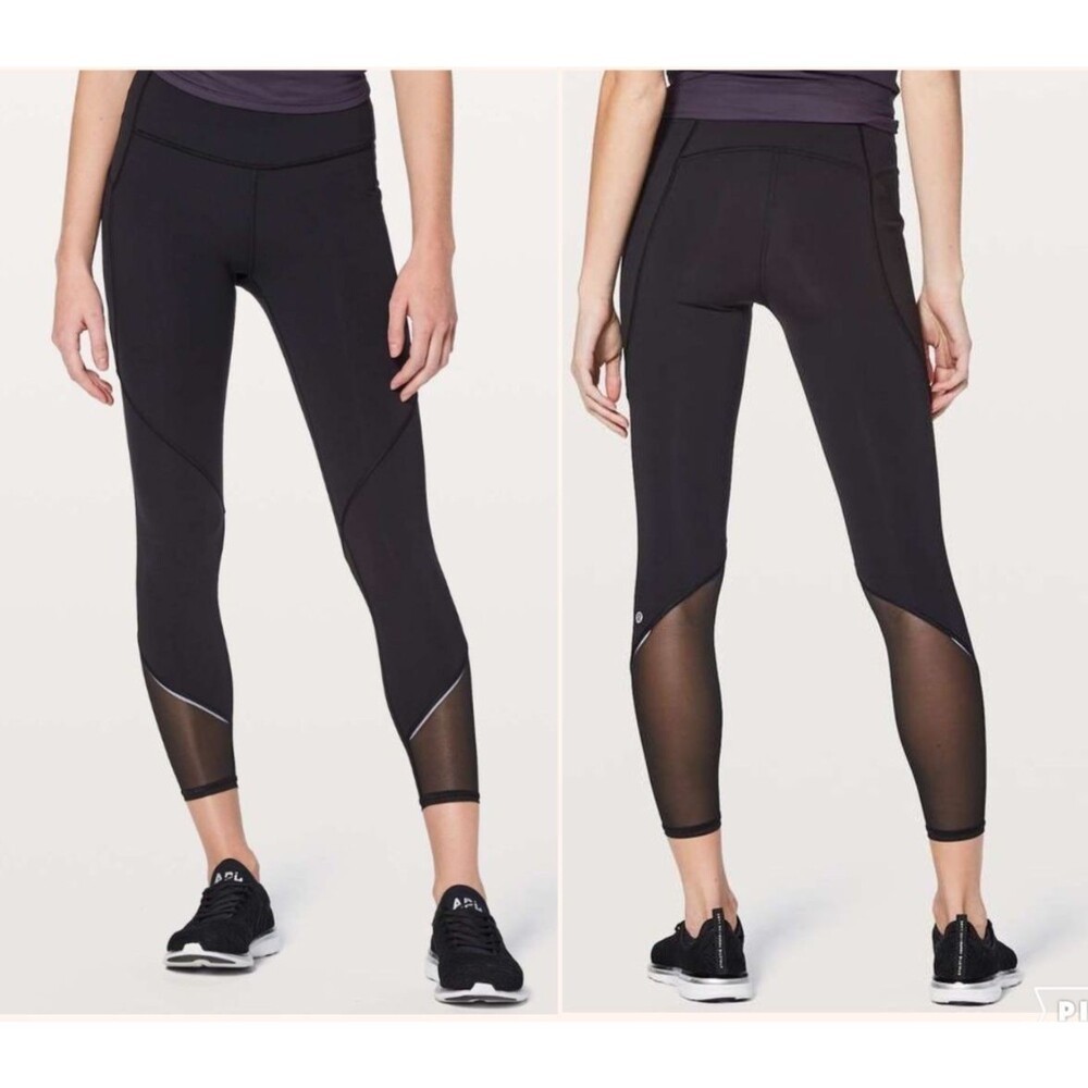 Lululemon Gait Keeper 7/8 Leggings Black Size 4 Luxtreme Fabric W5ARUS